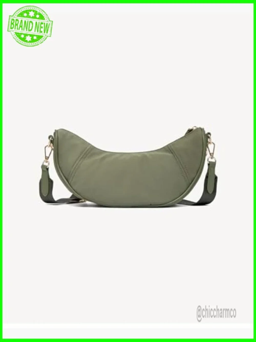 Soft PU Leather Hobo Bag, Foldable Tote with Zipper Closure, Adjustable Strap